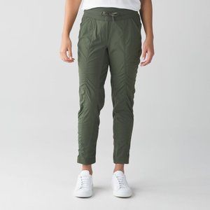 Women LULULEMON Street-Studio Pants Army Green 6
